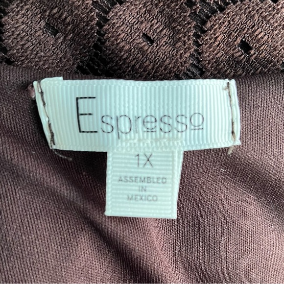 •Espresso• Sleeveless Lace Swing Dress - Size 1X - Picture 2 of 7